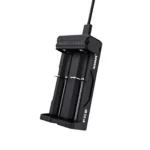 Dual-Slot Smart Battery Charger Compatible with 18650 and 21700 Batteries
