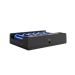 Încărcător inteligent cu 6 sloturi, compatibil cu baterii 18650 și 21700 - imagine 5