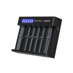 Încărcător inteligent cu 6 sloturi, compatibil cu baterii 18650 și 21700 - imagine 2